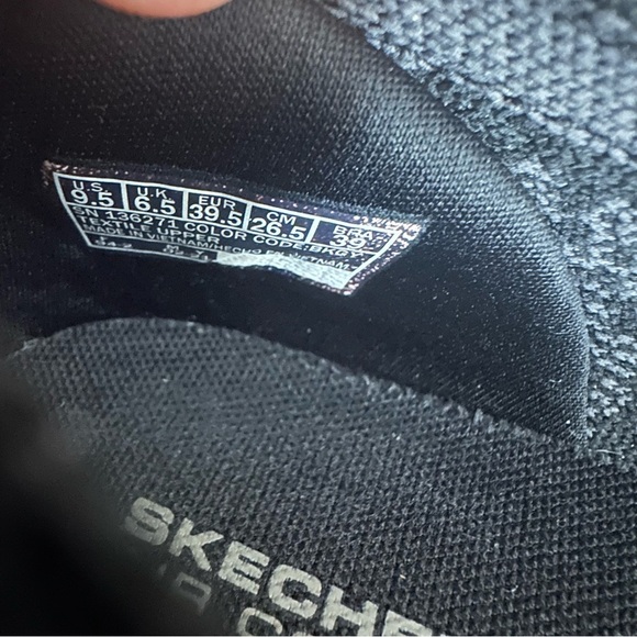 Skechers Women's On The Go Dreamy Black Gray Knit Slip On Shoes Size 9.5 - Picture 8 of 9